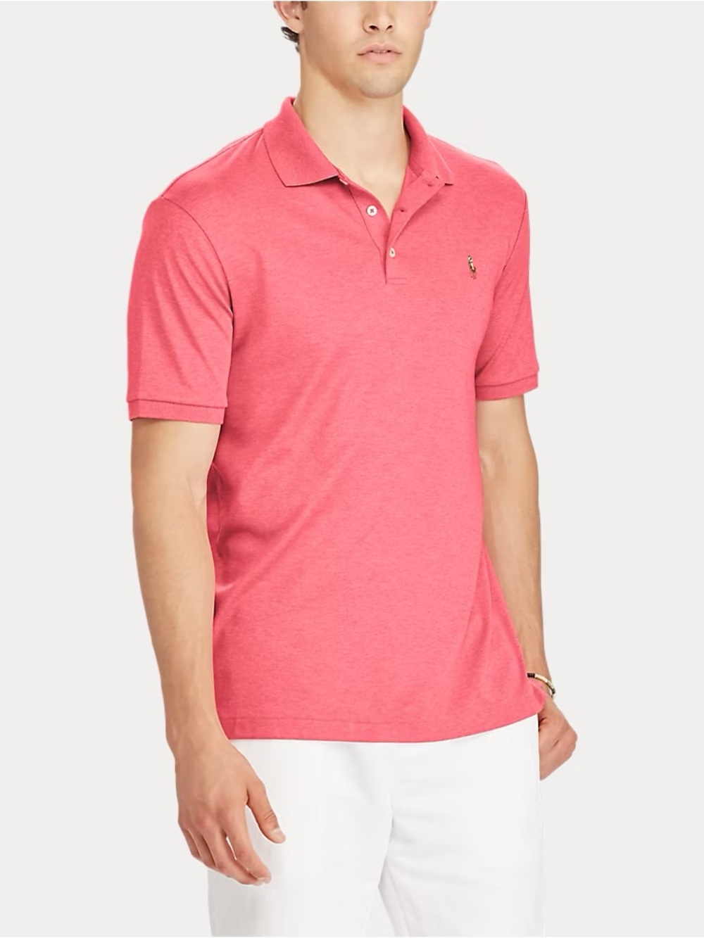 Polo Ralph Lauren Classic Fit Soft-Touch Polo Salmon Heather Men’s Shirt Size L